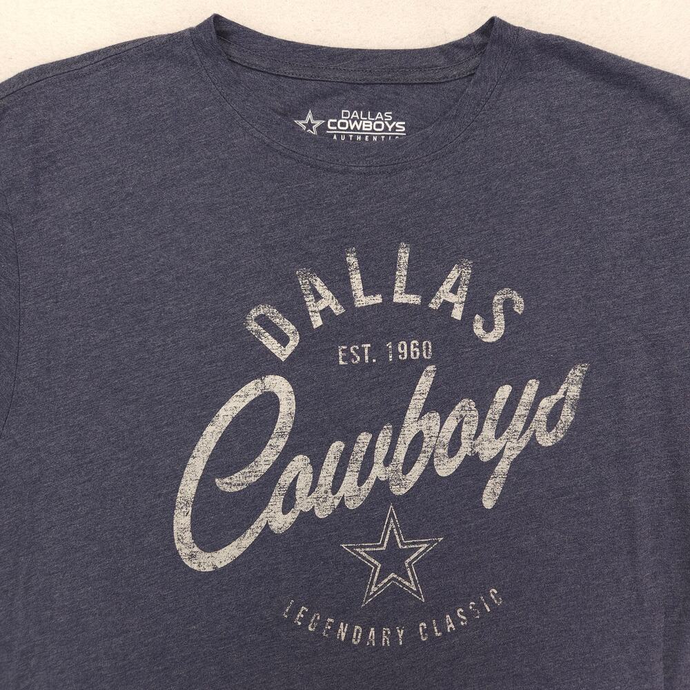 Dallas Cowboys Crew Neck Short Sleeve Graphic Football Shirt Mens Size XL Navy